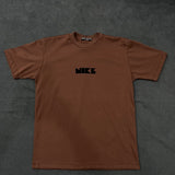 CAMISETA OVERSIZED NK LOGO - MARROM