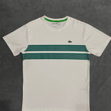 CAMISETA MALHA PIMA LCST - BRANCA/VERDE