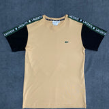 CAMISETA MALHA PIMA LCST - BEGE/PRETA