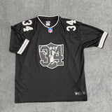 CAMISETA FUTEBOL AMERICANO RAIDERS 34 - PRETA