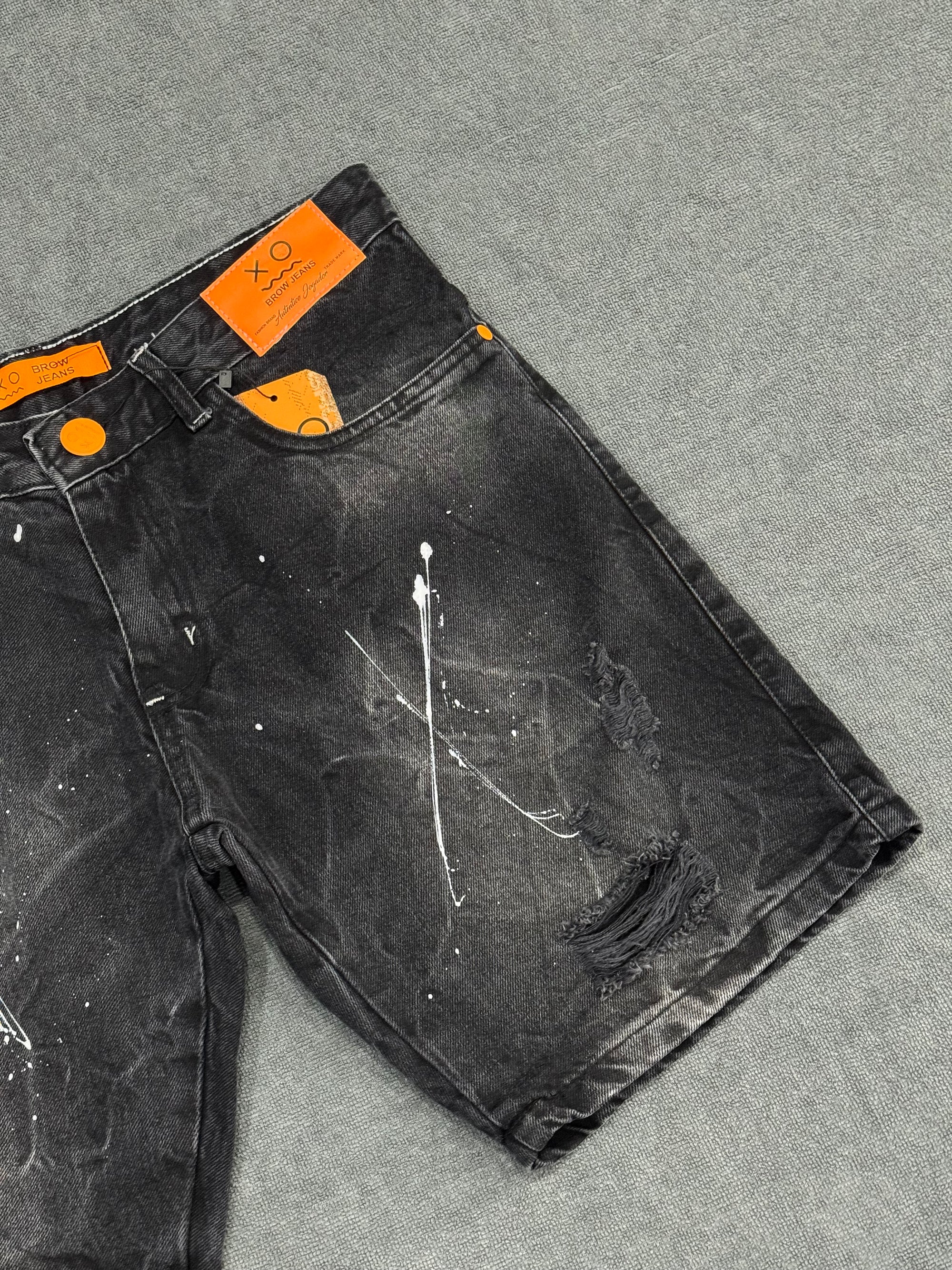 BERMUDA BROW JEANS JOGADOR - PRETA