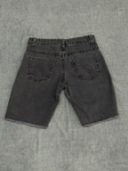 BERMUDA BROW JEANS JOGADOR - PRETA/BRANCA