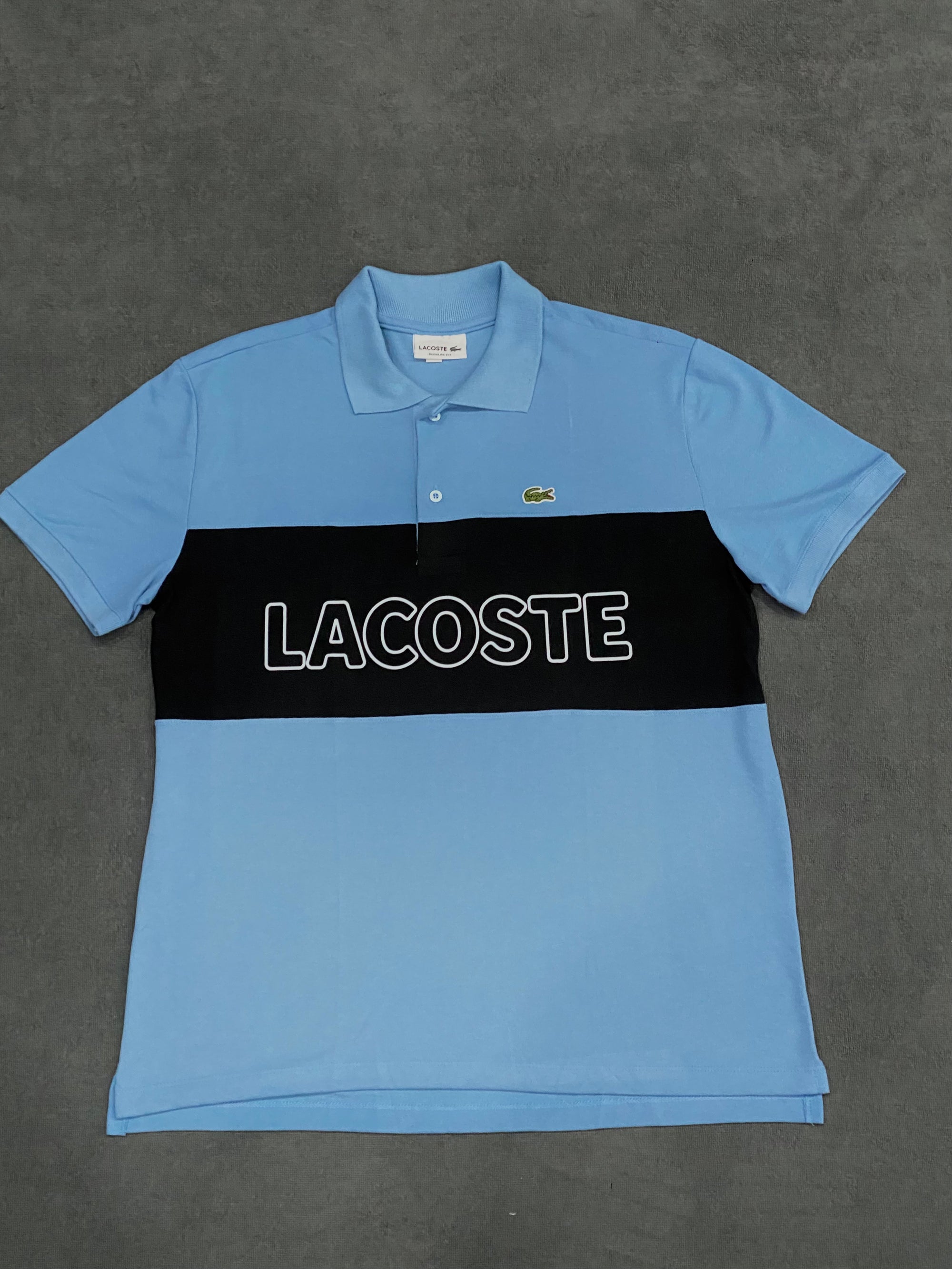 CAMISETA POLO LCST - AZUL/PRETO