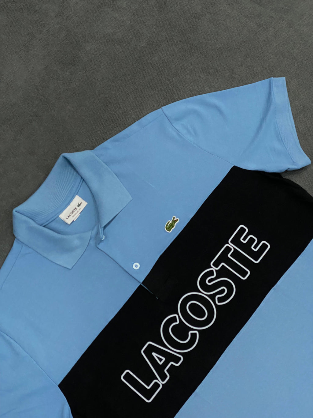 CAMISETA POLO LCST - AZUL/PRETO