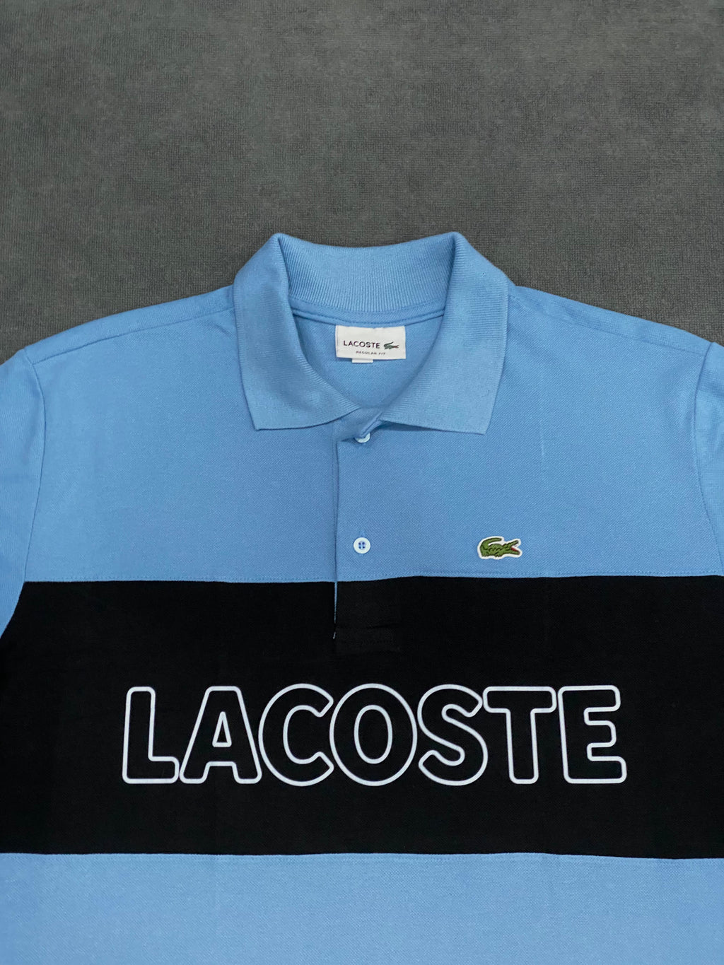 CAMISETA POLO LCST - AZUL/PRETO