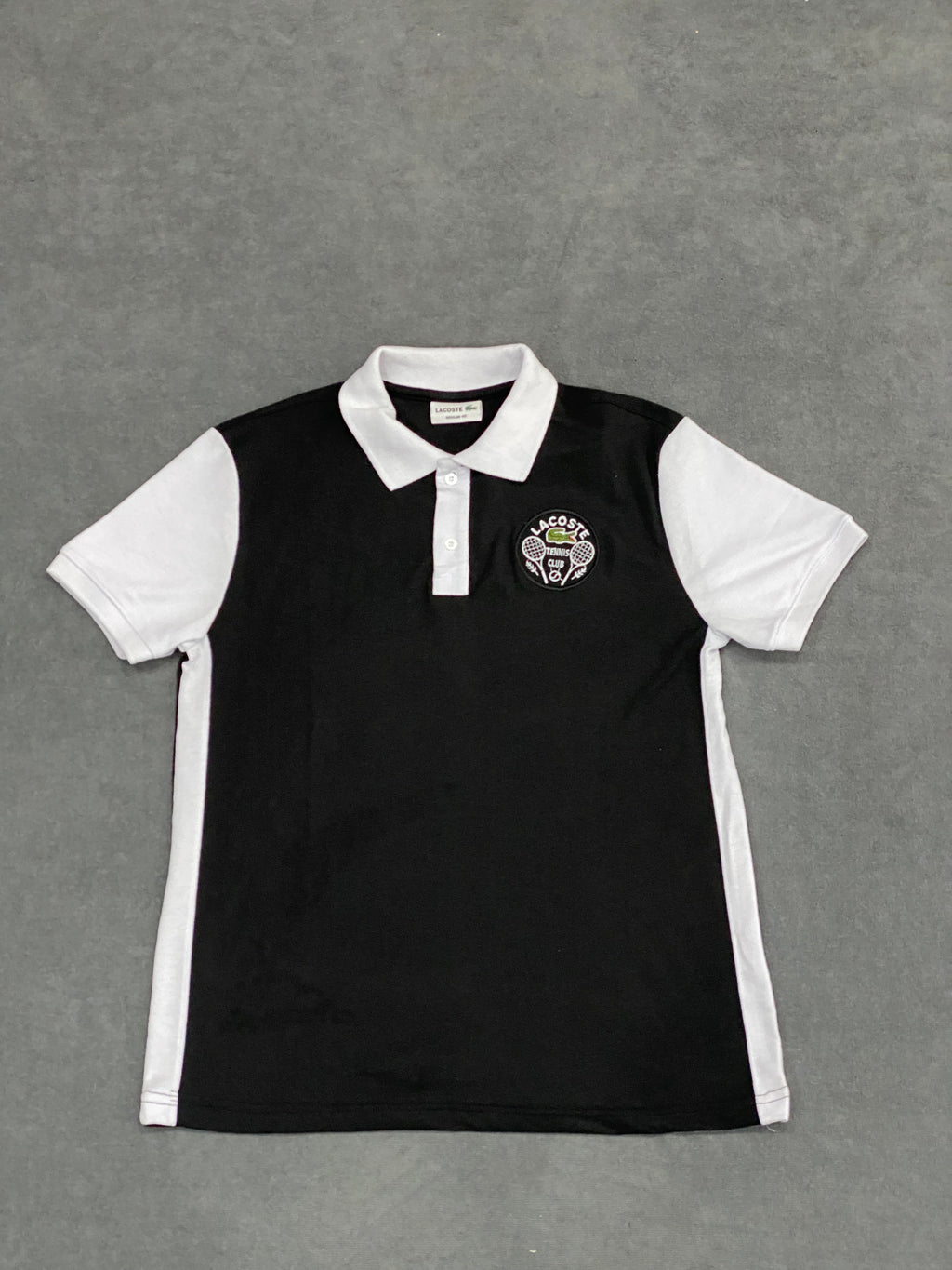 CAMISETA POLO LSCT - PRETA/BRANCA