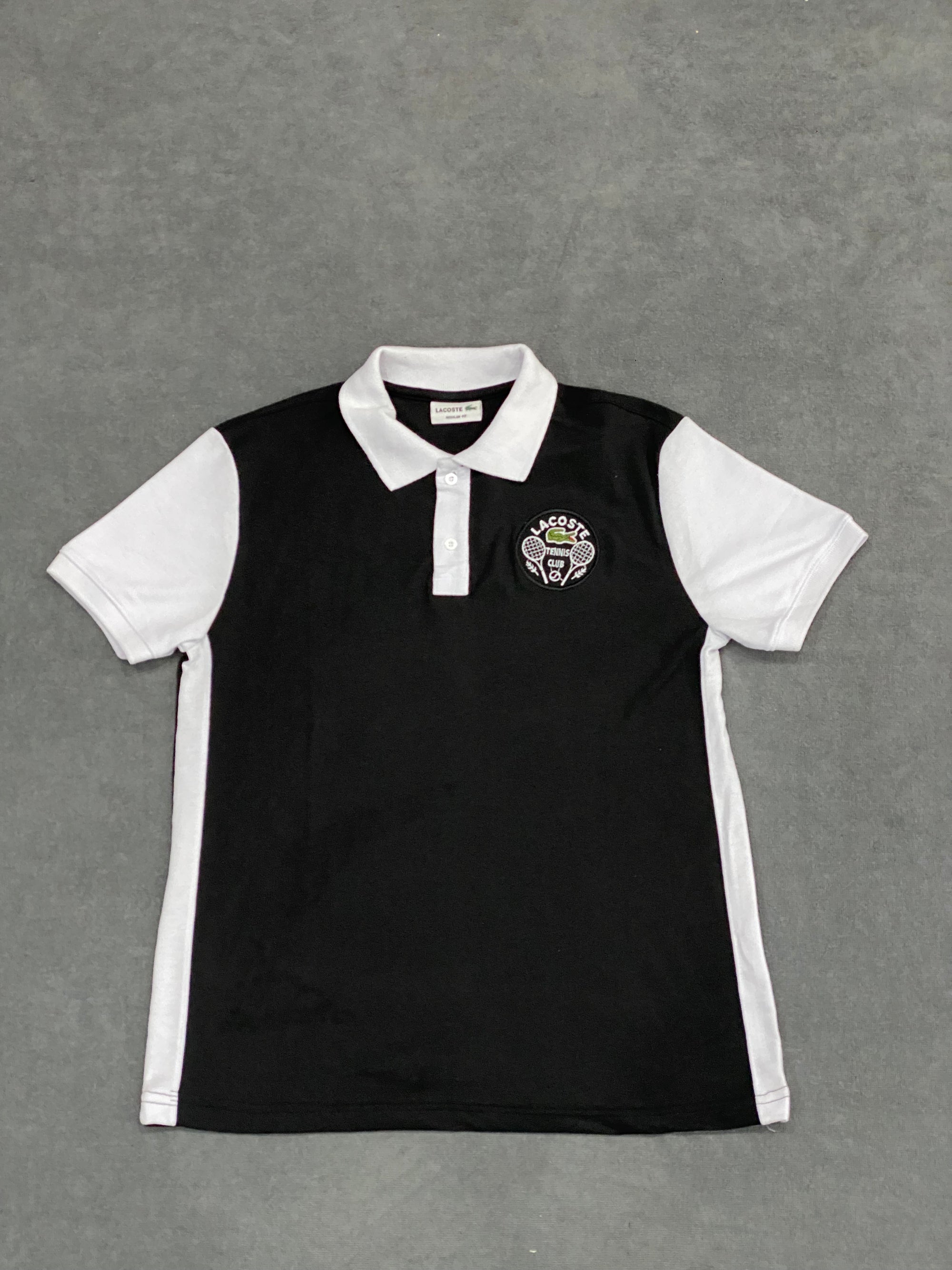 CAMISETA POLO LSCT - PRETA/BRANCA