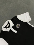 CAMISETA POLO LSCT - PRETA/BRANCA
