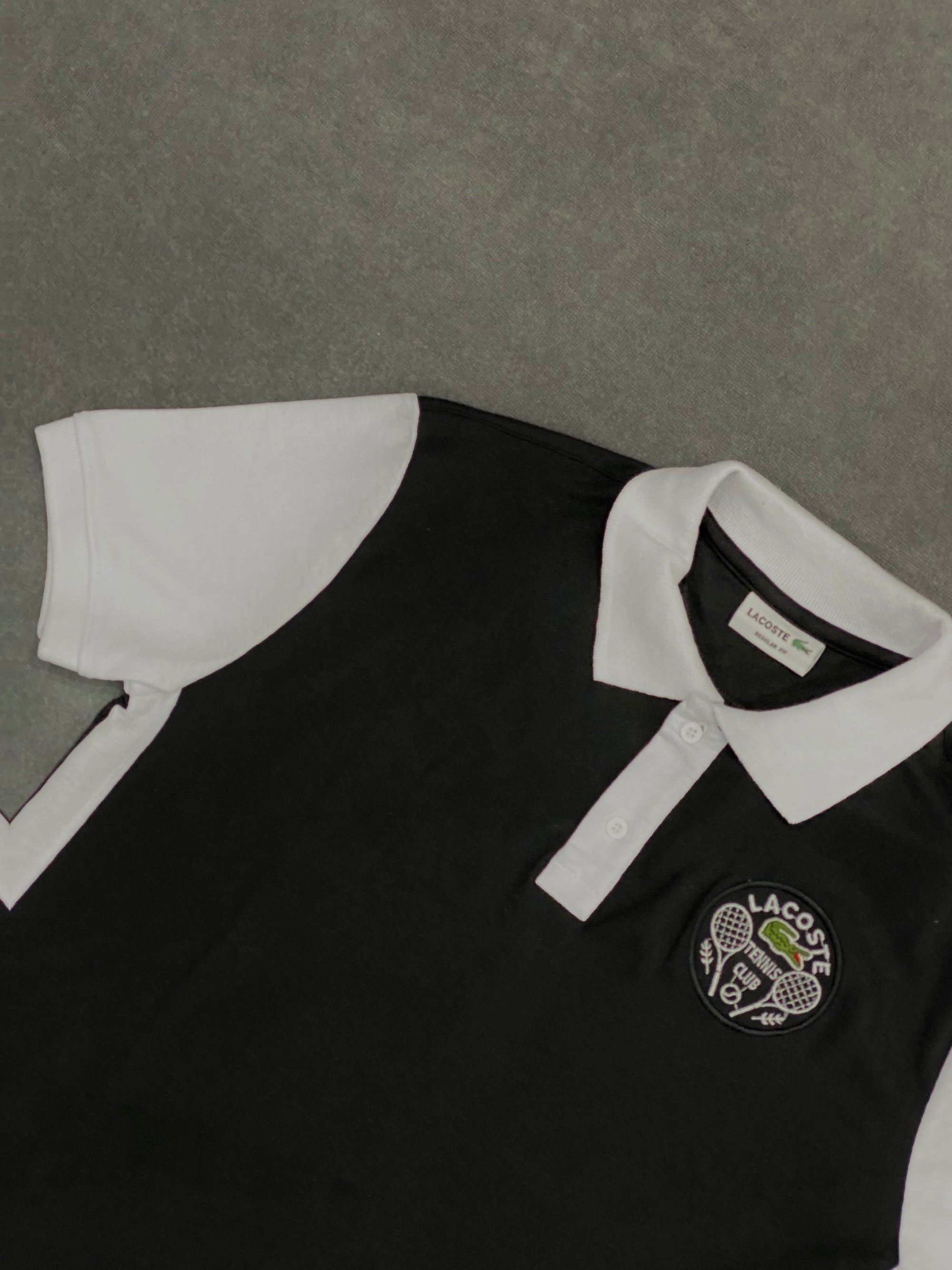 CAMISETA POLO LSCT - PRETA/BRANCA