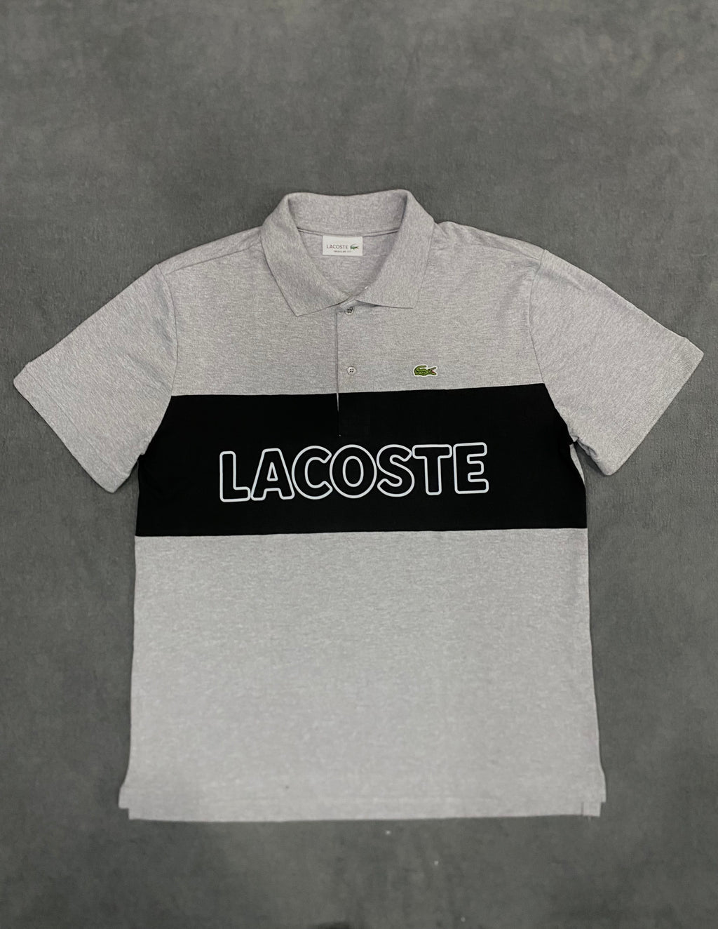 CAMISETA POLO LCST - BRANCA/PRETA