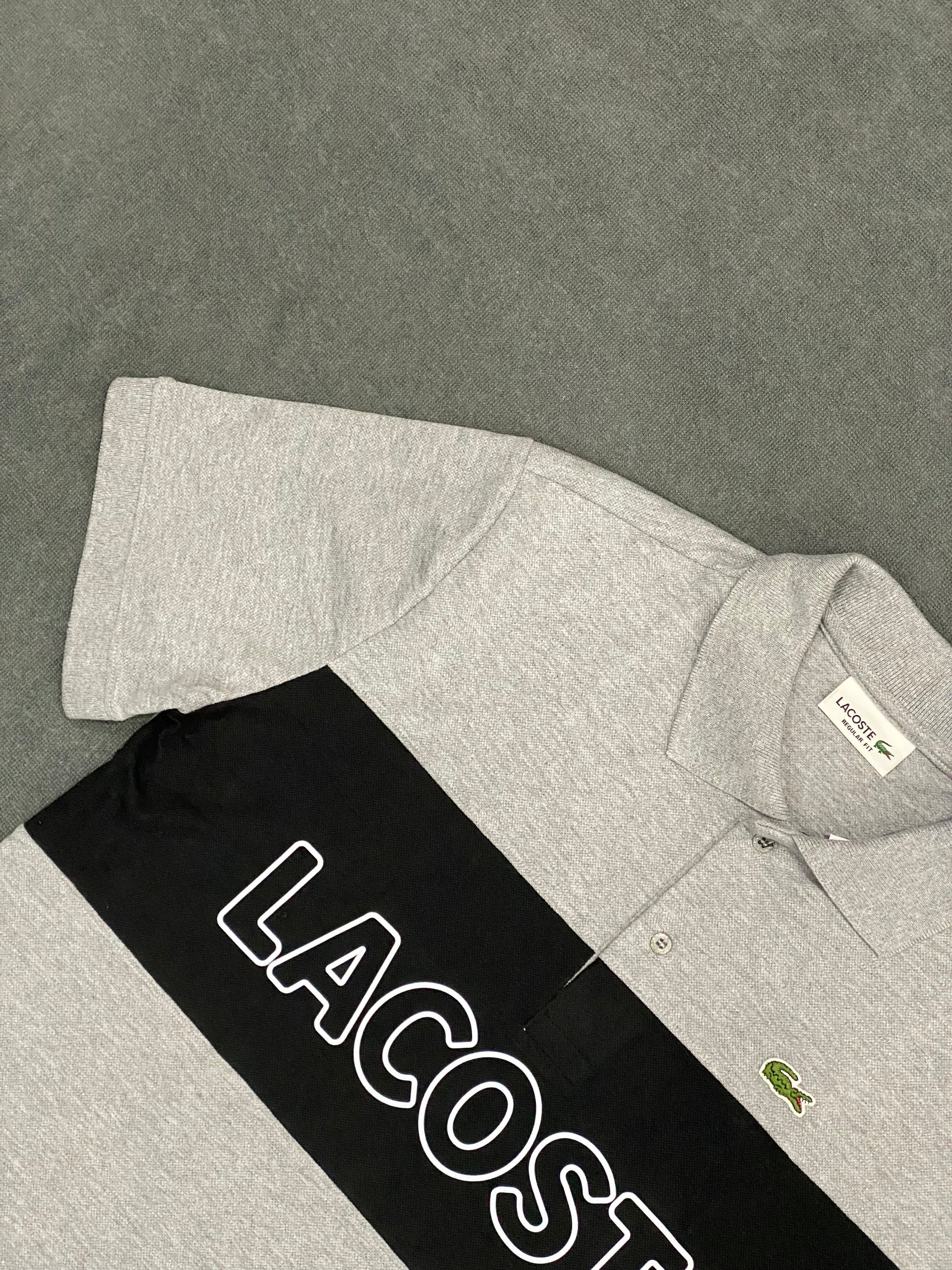 CAMISETA POLO LCST - BRANCA/PRETA