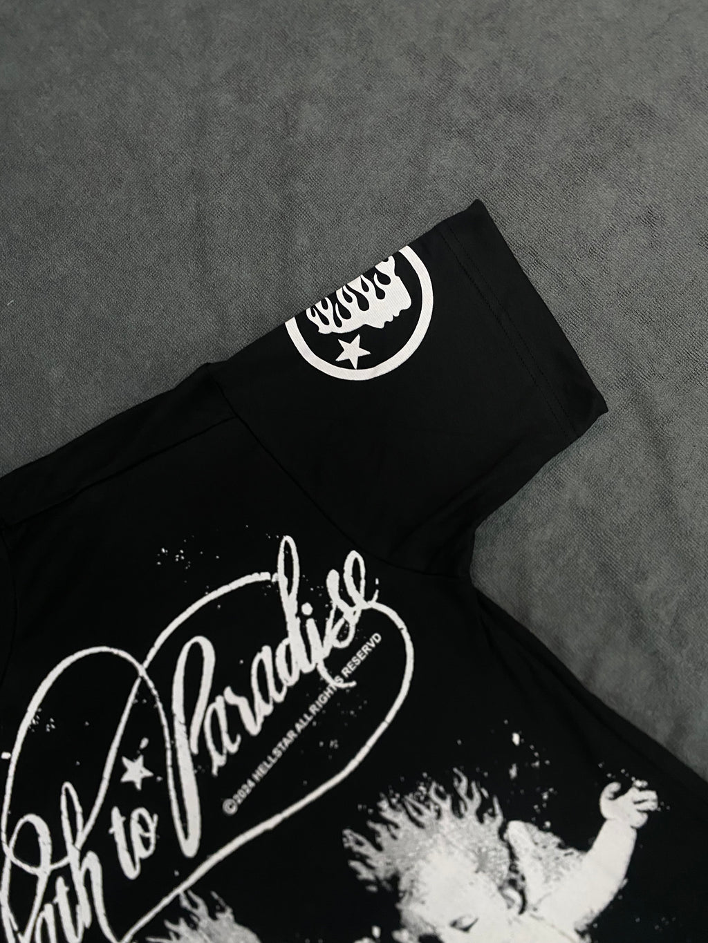 CAMISETA OVERSIZED TREE ANGELS - PRETA
