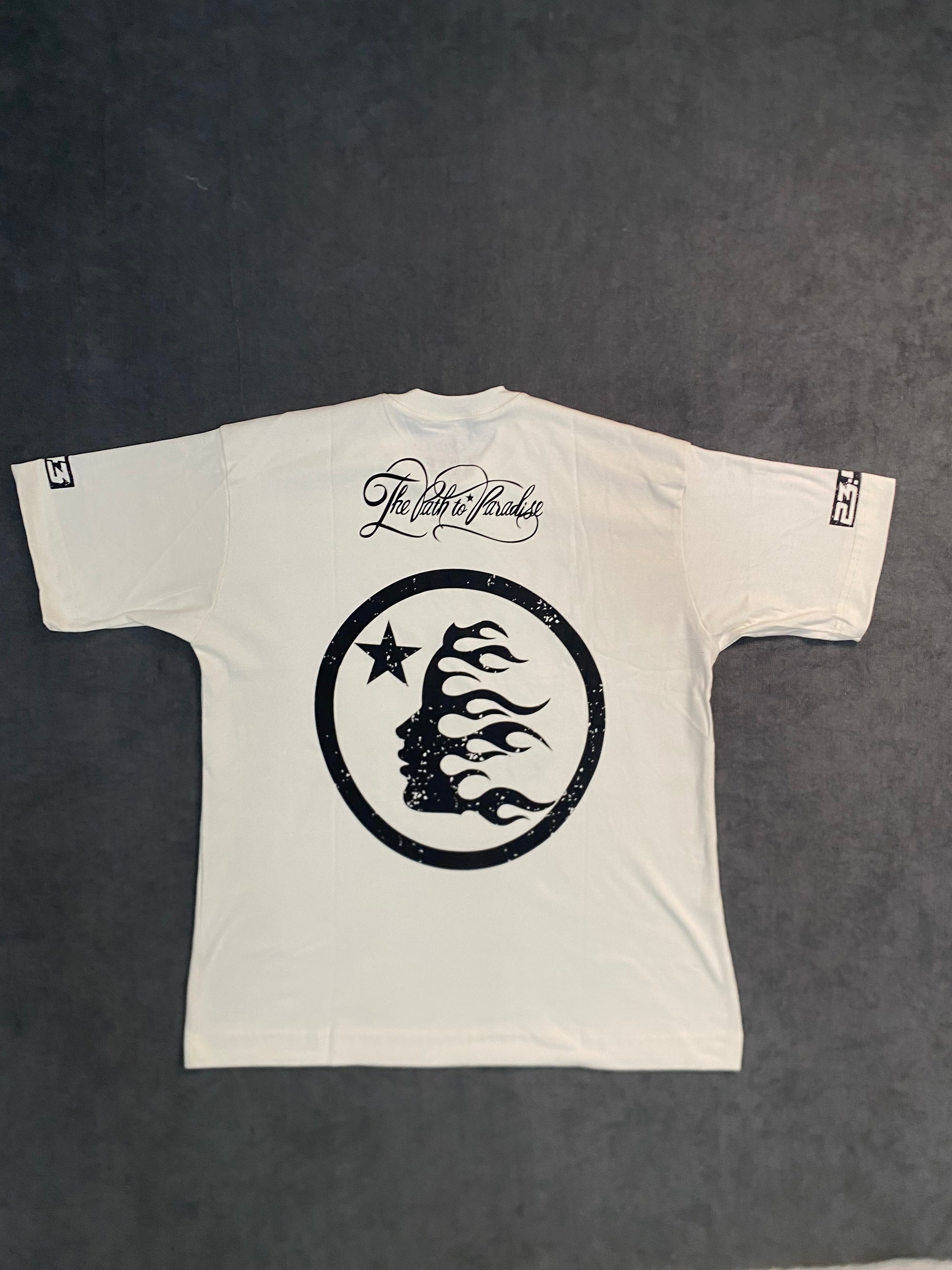 CAMISETA OVERSIZED HELLSTAR TWO ANGELS - BRANCA