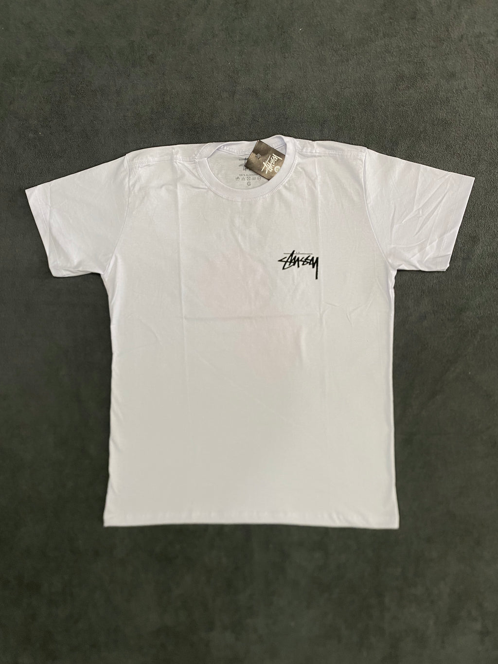 CAMISETA STUSSY LOGO - BRANCA