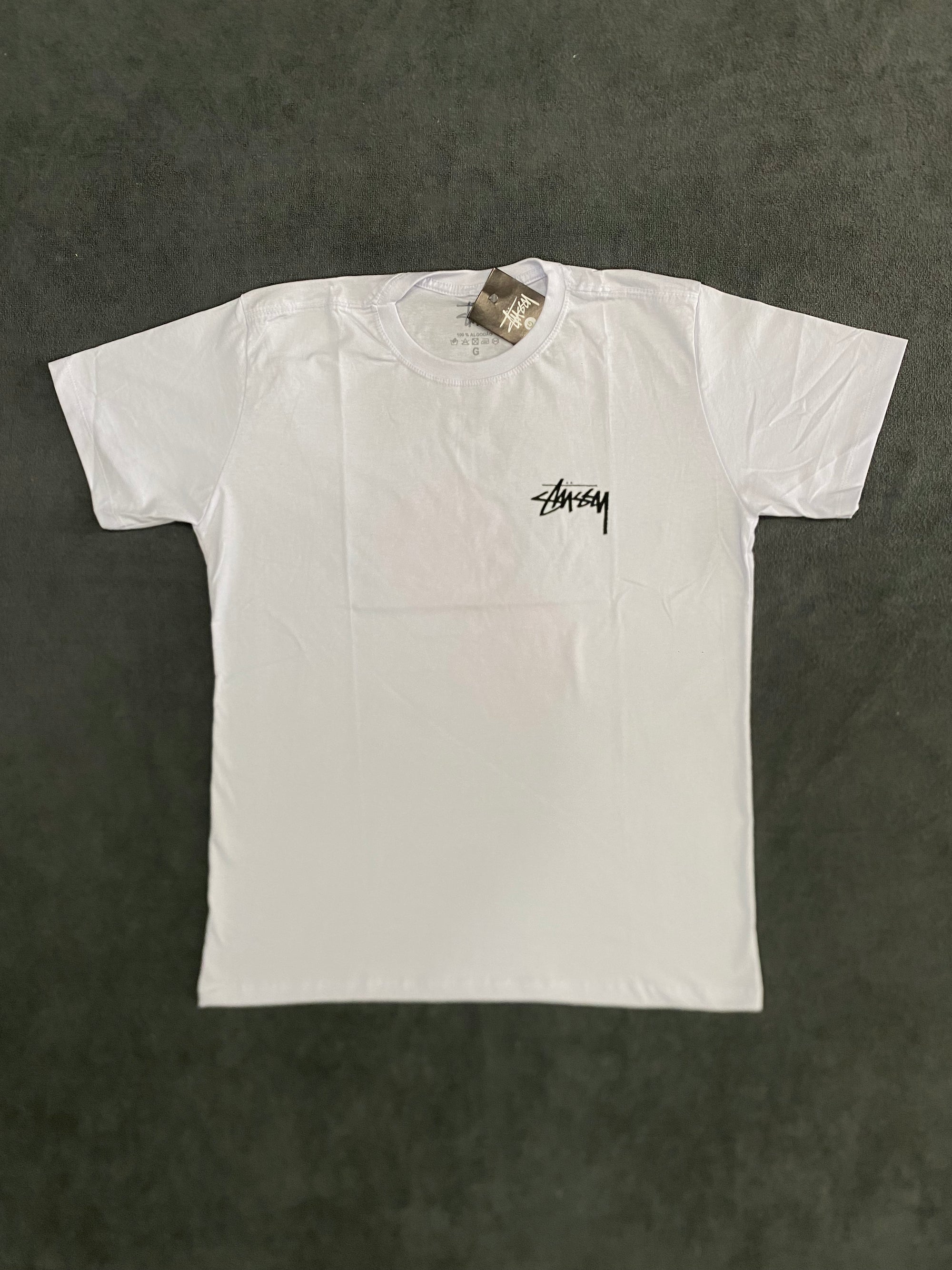CAMISETA STUSSY LOGO - BRANCA