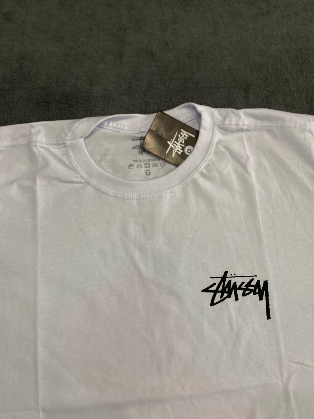 CAMISETA STUSSY LOGO - BRANCA