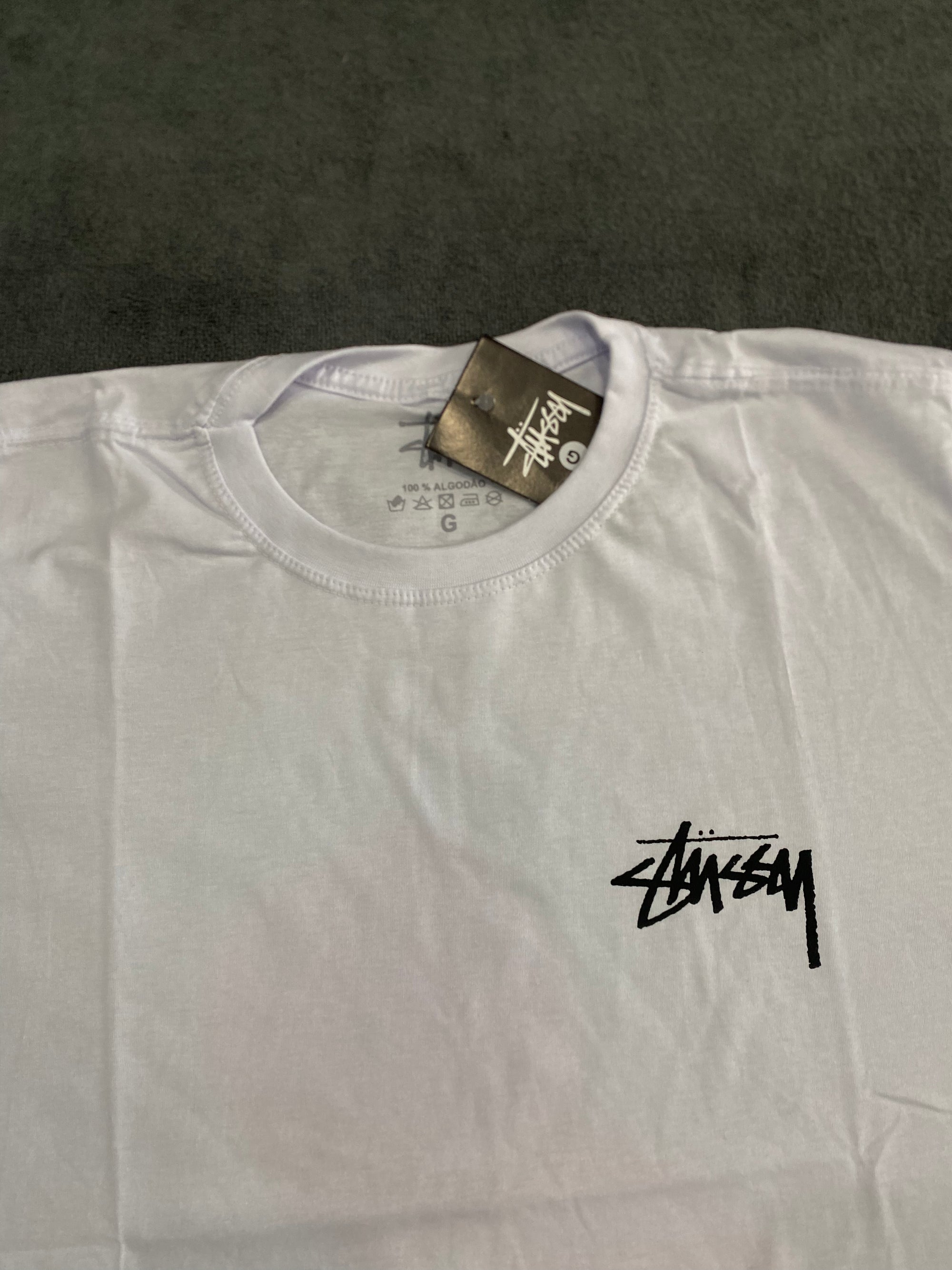 CAMISETA STUSSY LOGO - BRANCA