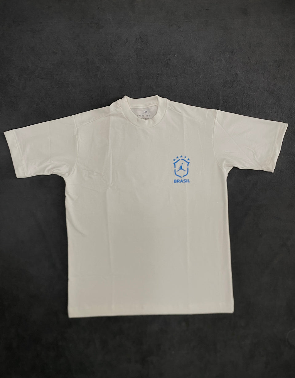 CAMISETA OVERSIZED JRDN BR - BRANCA
