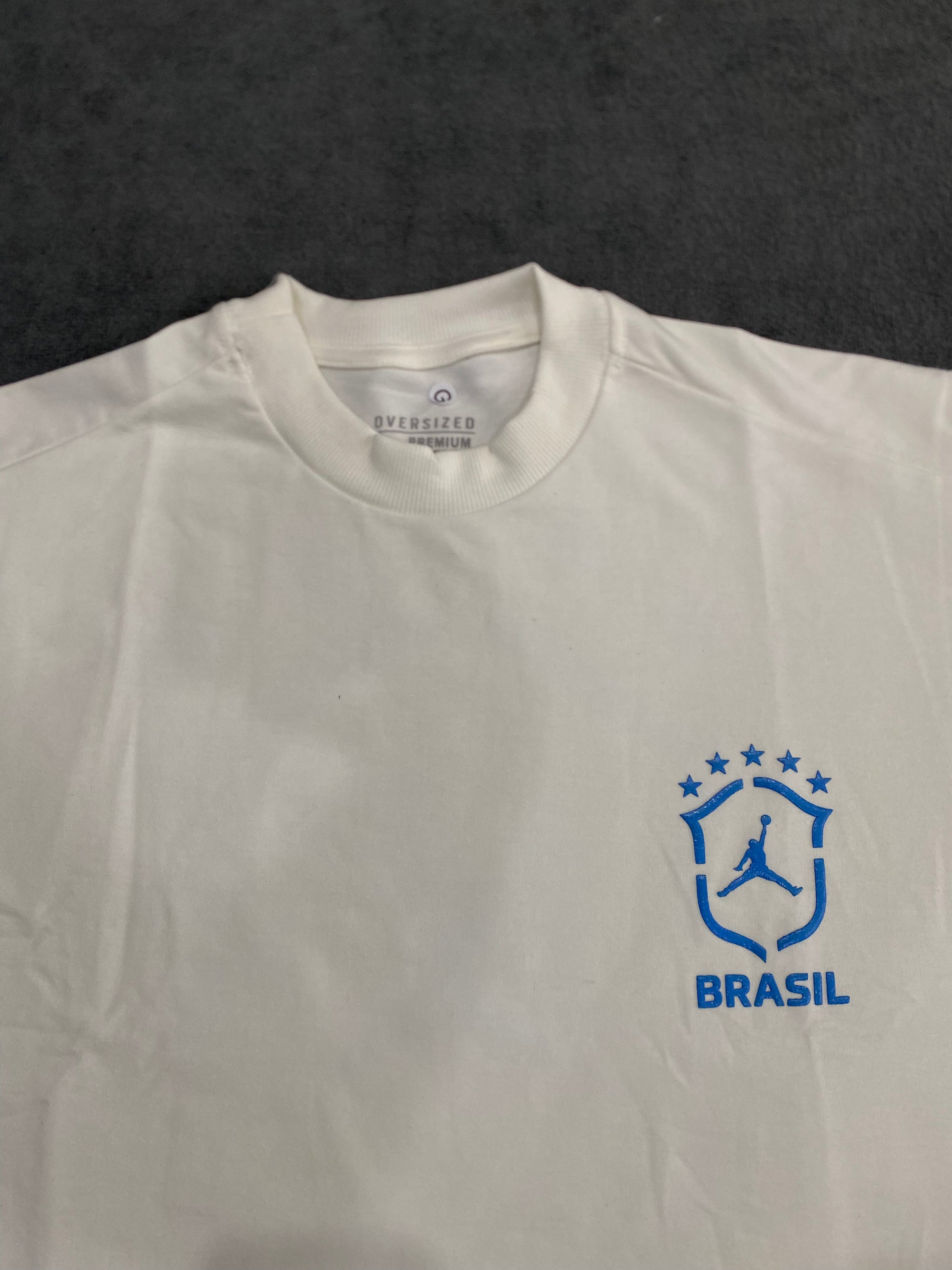 CAMISETA OVERSIZED JRDN BR - BRANCA