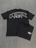 CAMISETA OVERSIZED CORTEIZ SURLE MONDE - PRETA