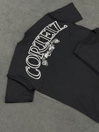 CAMISETA OVERSIZED CORTEIZ SURLE MONDE - PRETA