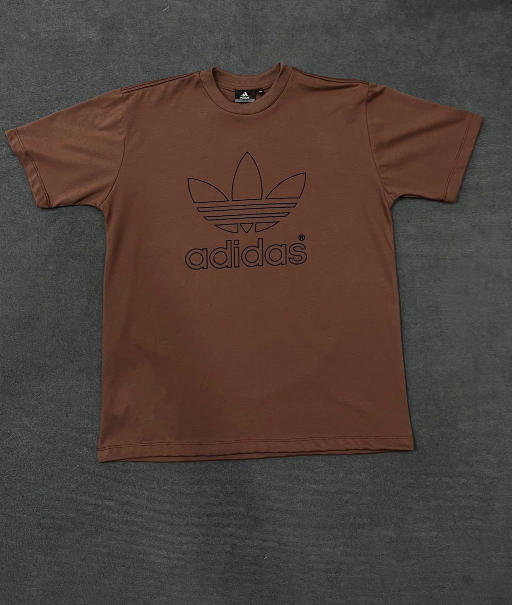 CAMISETA OVERSIZED ADD LOGO - MARROM