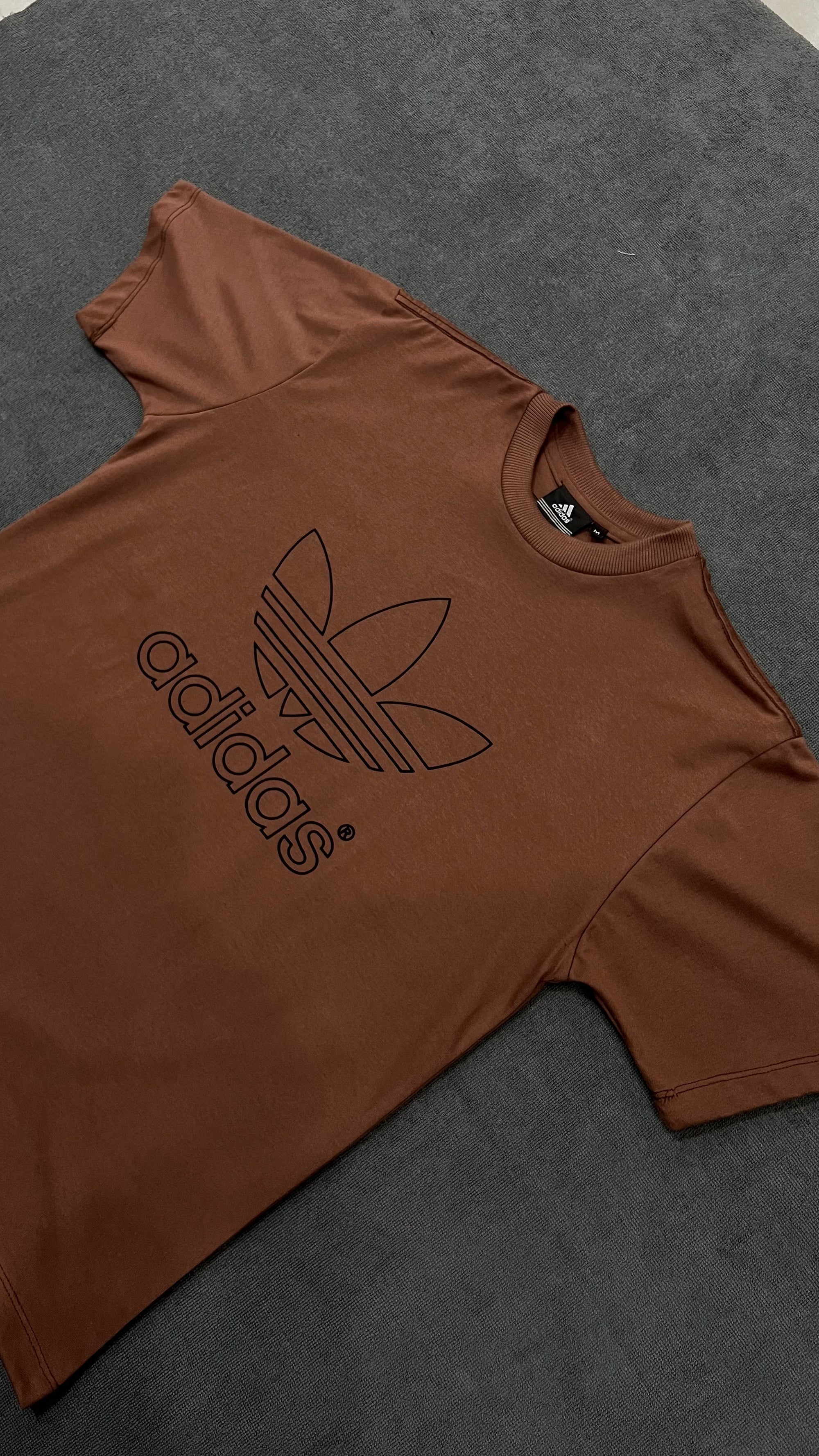 CAMISETA OVERSIZED ADD LOGO - MARROM