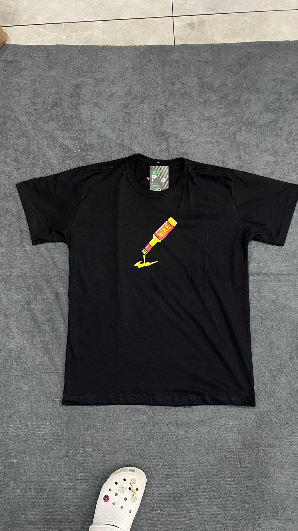 CAMISETA OVERSIZED NK SWEET - PRETA