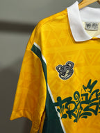 Camisa Polo Recortada over brasil TS - Amarela
