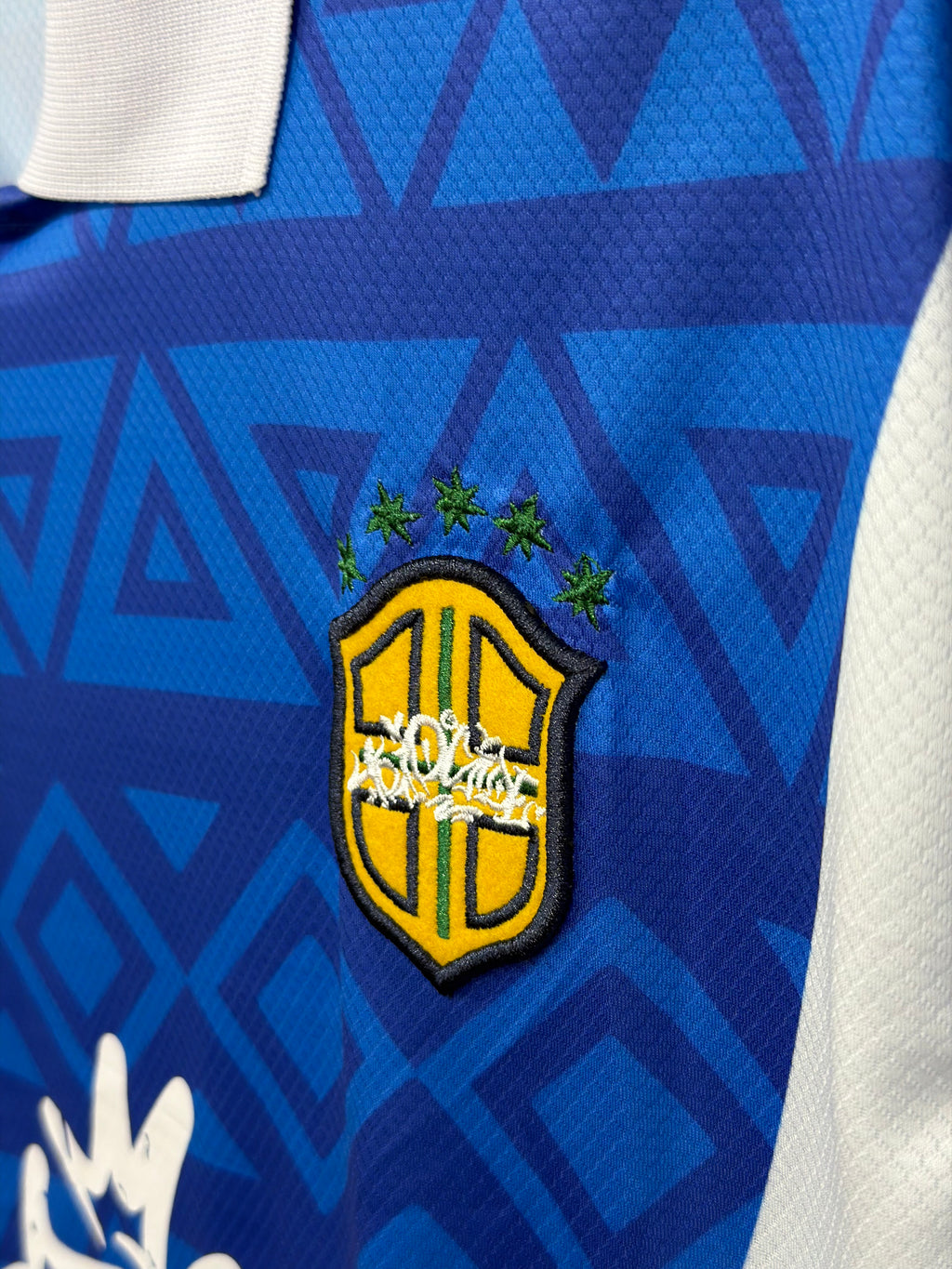 Camisa Polo Recortada over brasil TS - Azul
