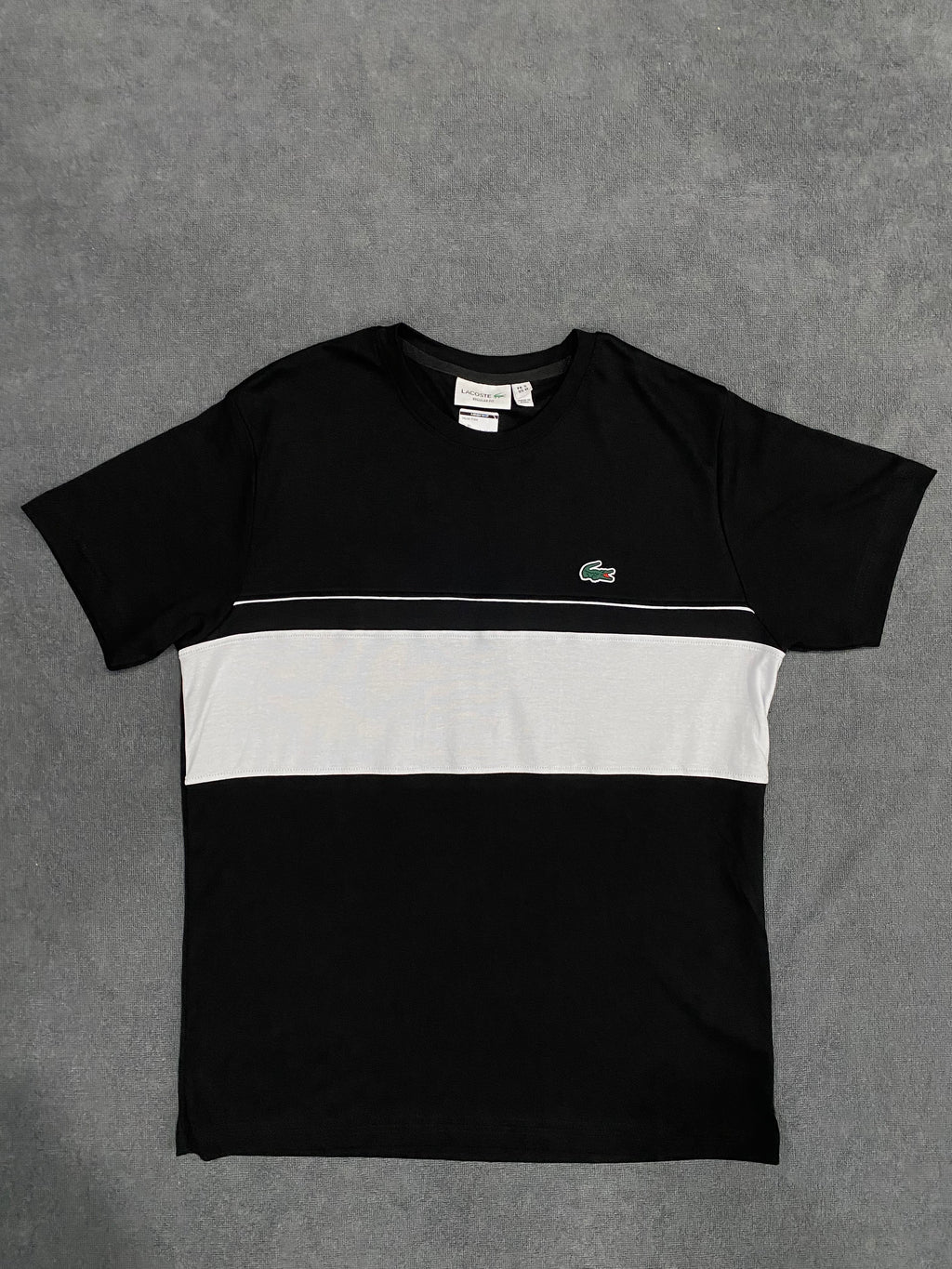 CAMISETA MALHA PIMA LCST - PRETO/BRANCO