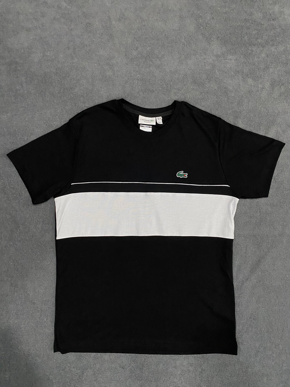CAMISETA MALHA PIMA LCST - PRETO/BRANCO
