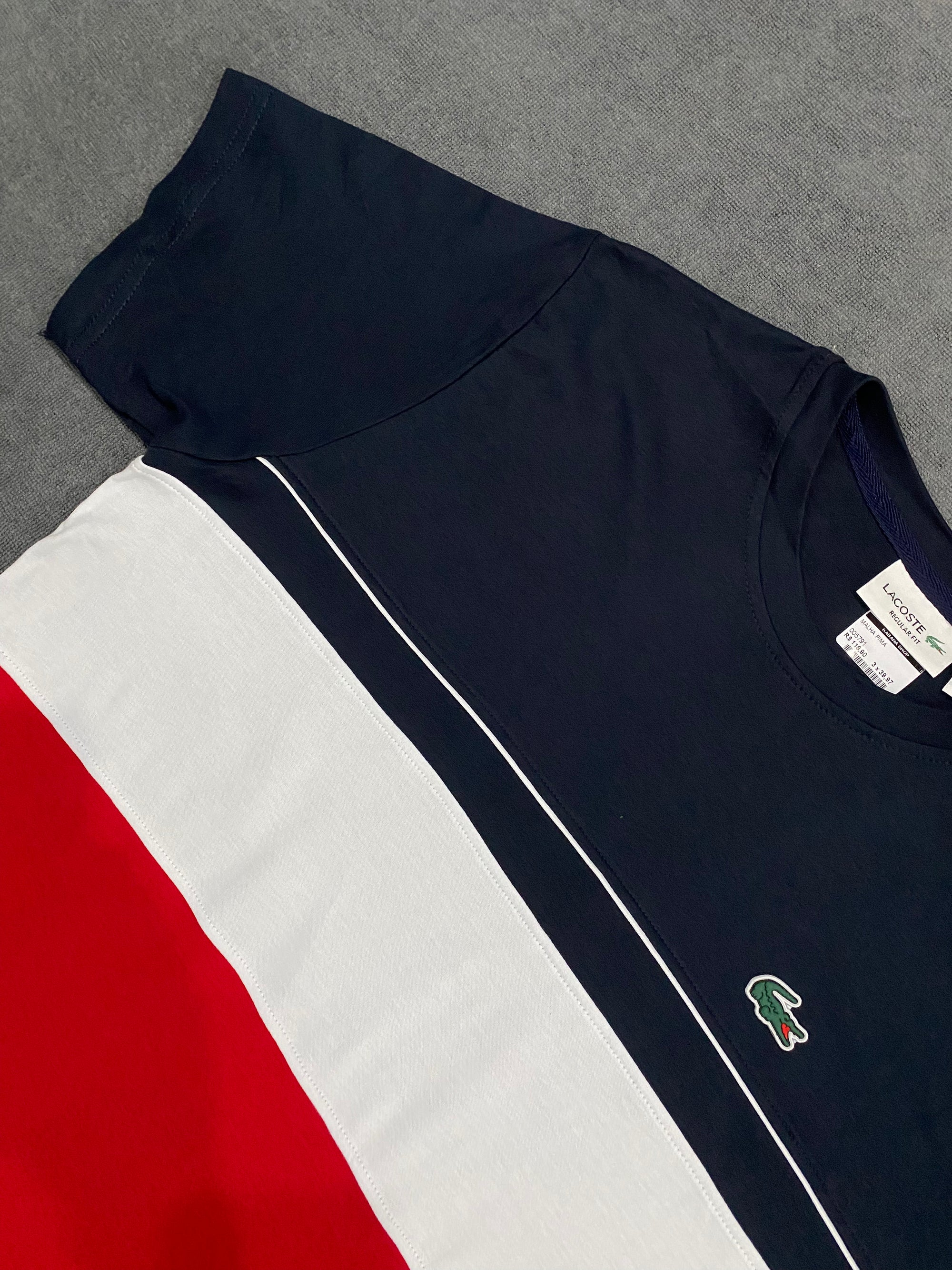 CAMISETA MALHA PIMA LCST TRI COLOR