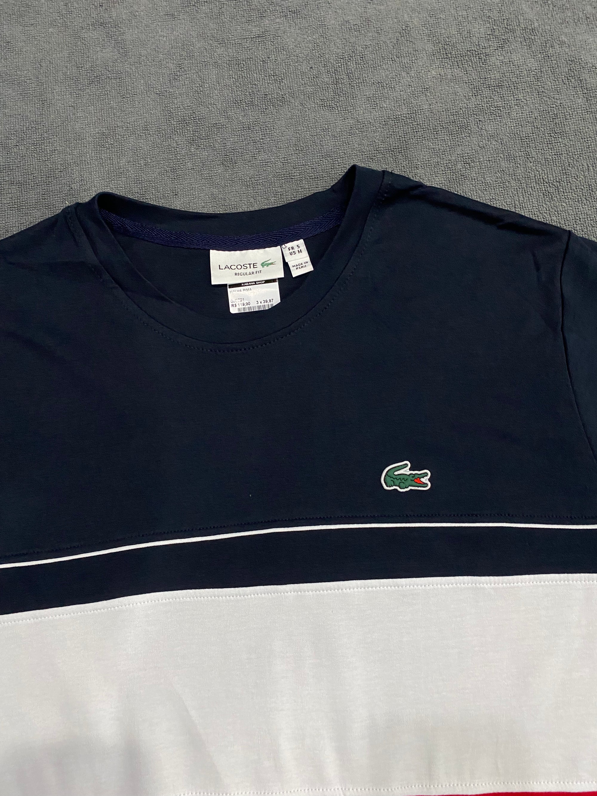 CAMISETA MALHA PIMA LCST TRI COLOR