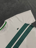 CAMISETA MALHA PIMA LCST - BRANCA/VERDE