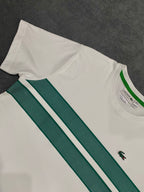 CAMISETA MALHA PIMA LCST - BRANCA/VERDE