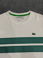 CAMISETA MALHA PIMA LCST - BRANCA/VERDE