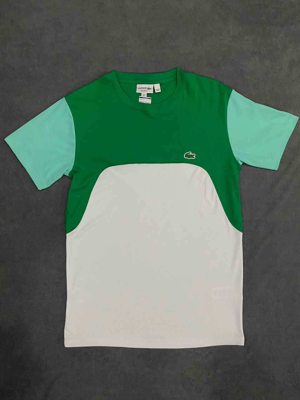 CAMISETA MALHA PIMA LCST - VERDE/BRANCA