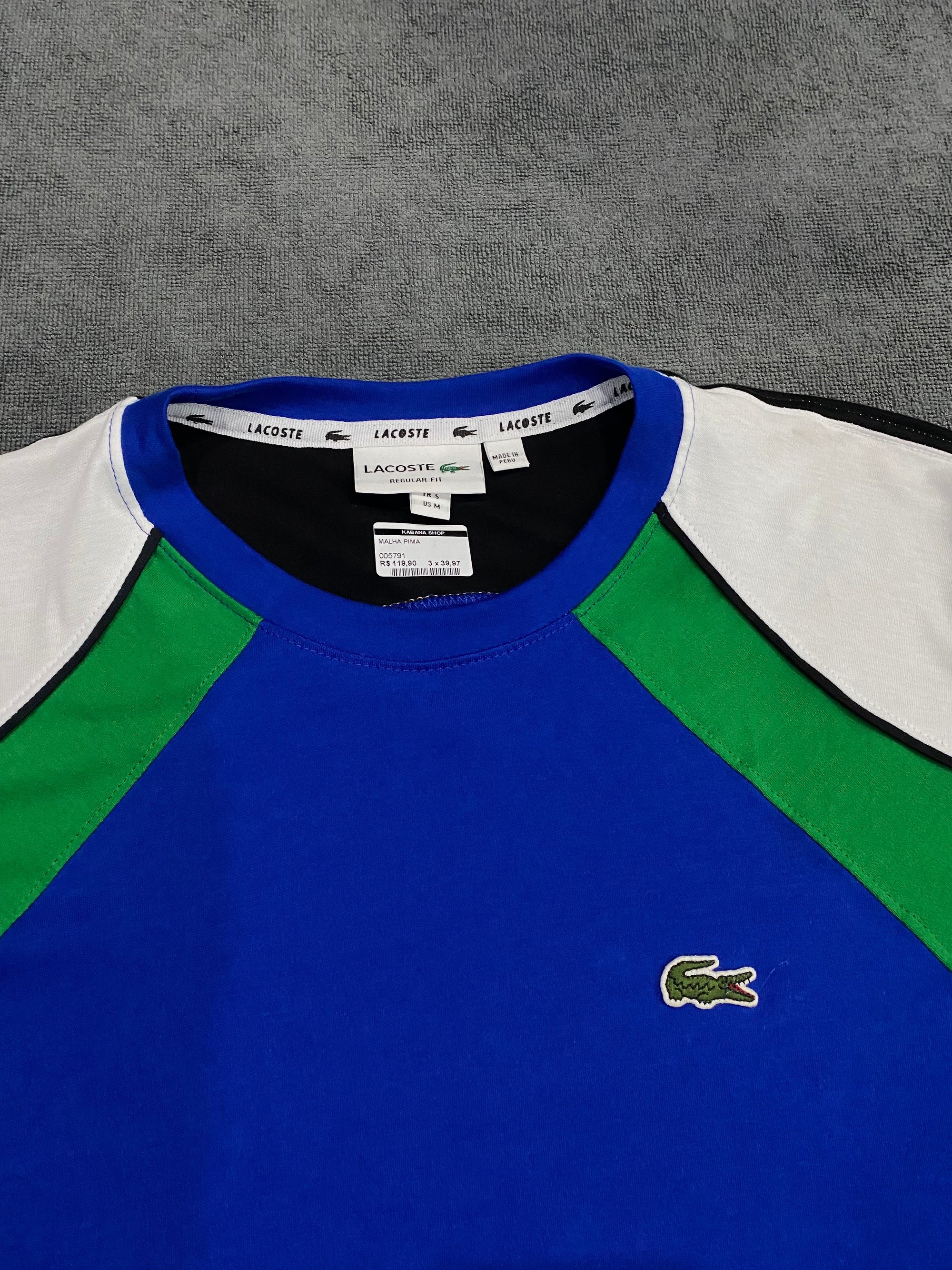 CAMISETA MALHA PIMA LCST TRI COLOR