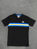 CAMISETA MALHA PIMA LCST - PRETA/AZUL