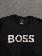 CAMISETA MALHA PIMA BOSS - PRETA
