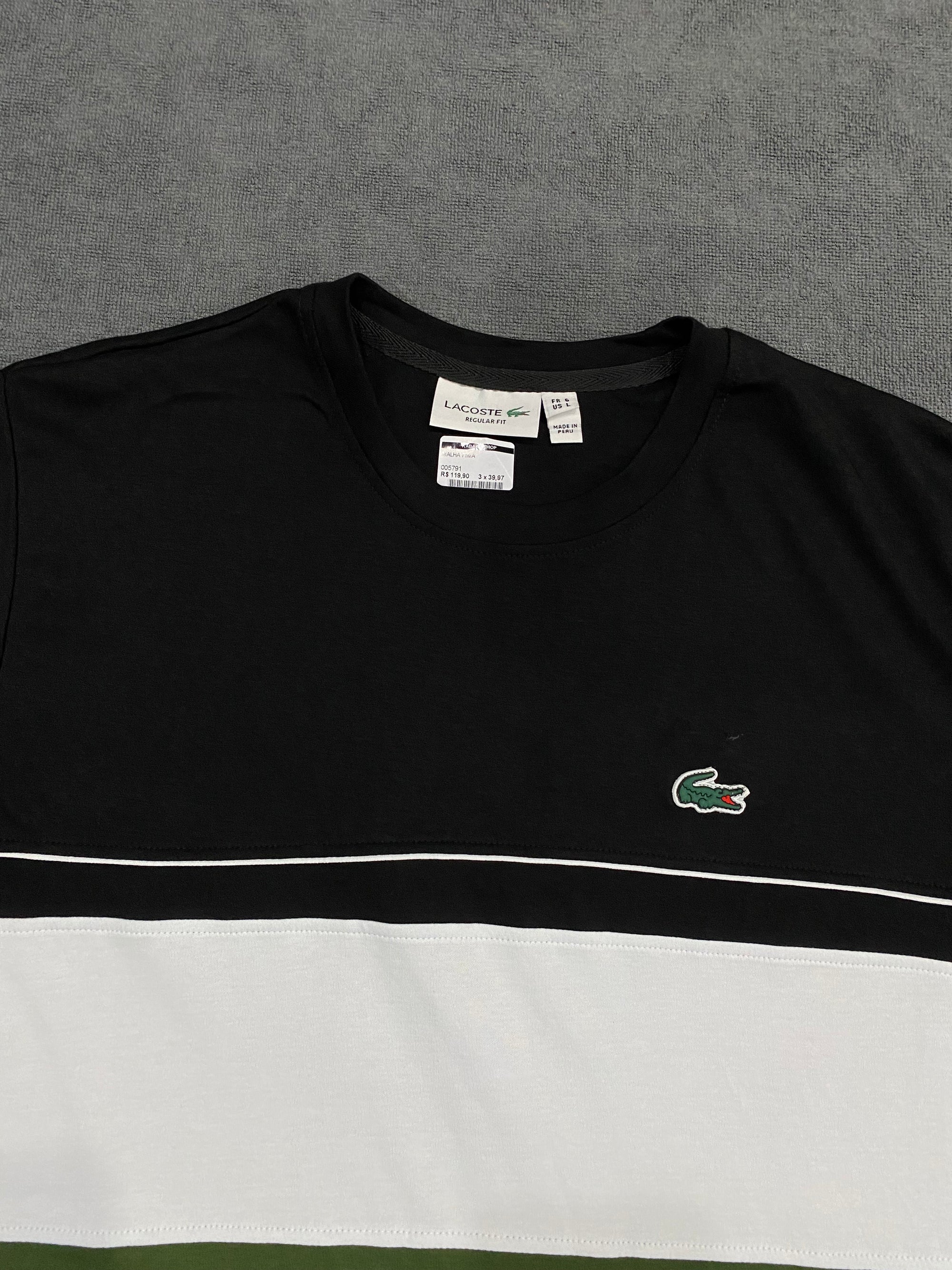 CAMISETA MALHA PIMA LCST TRI COLOR