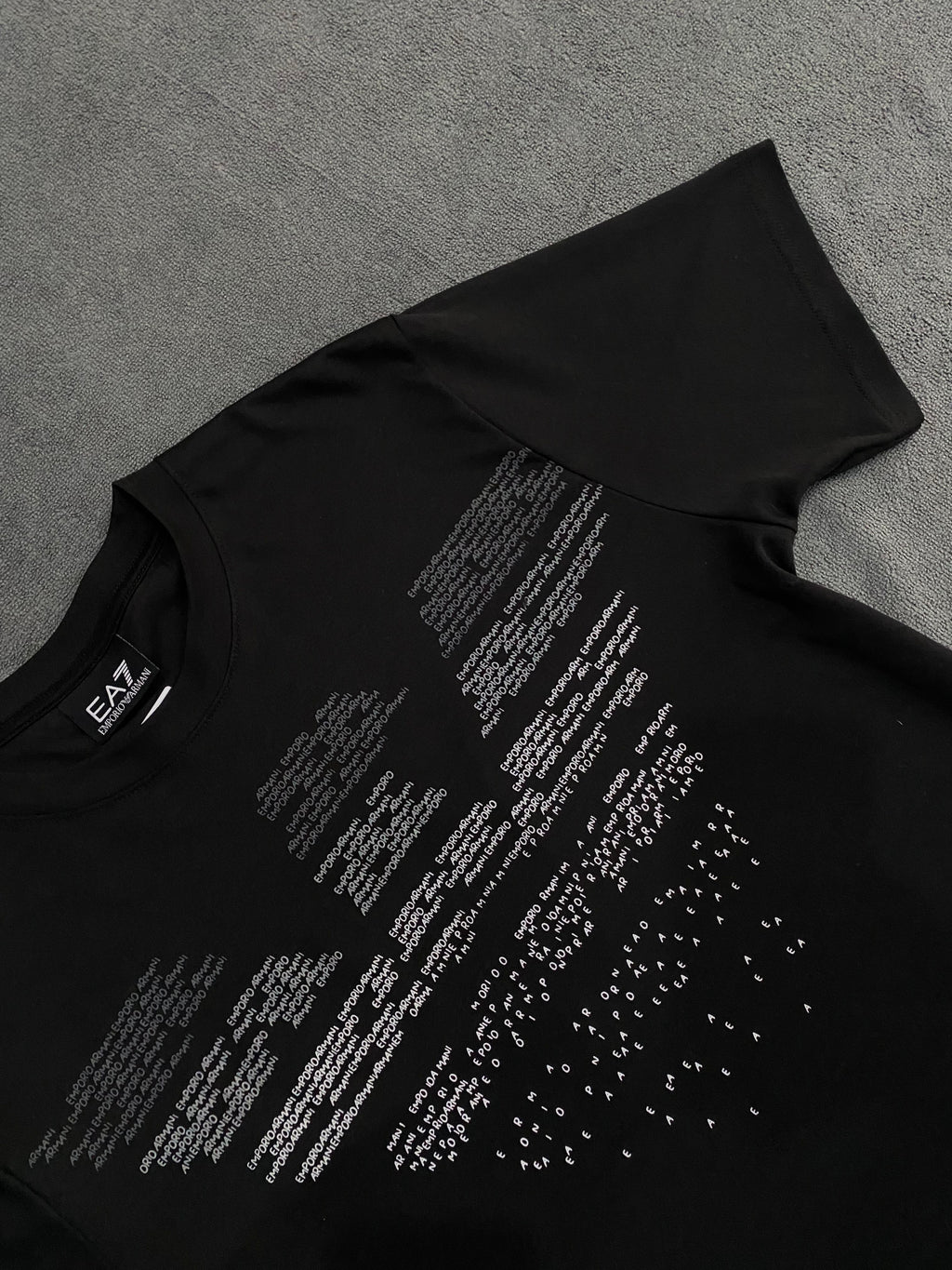 CAMISETA MALHA PIMA ARMANI - PRETA