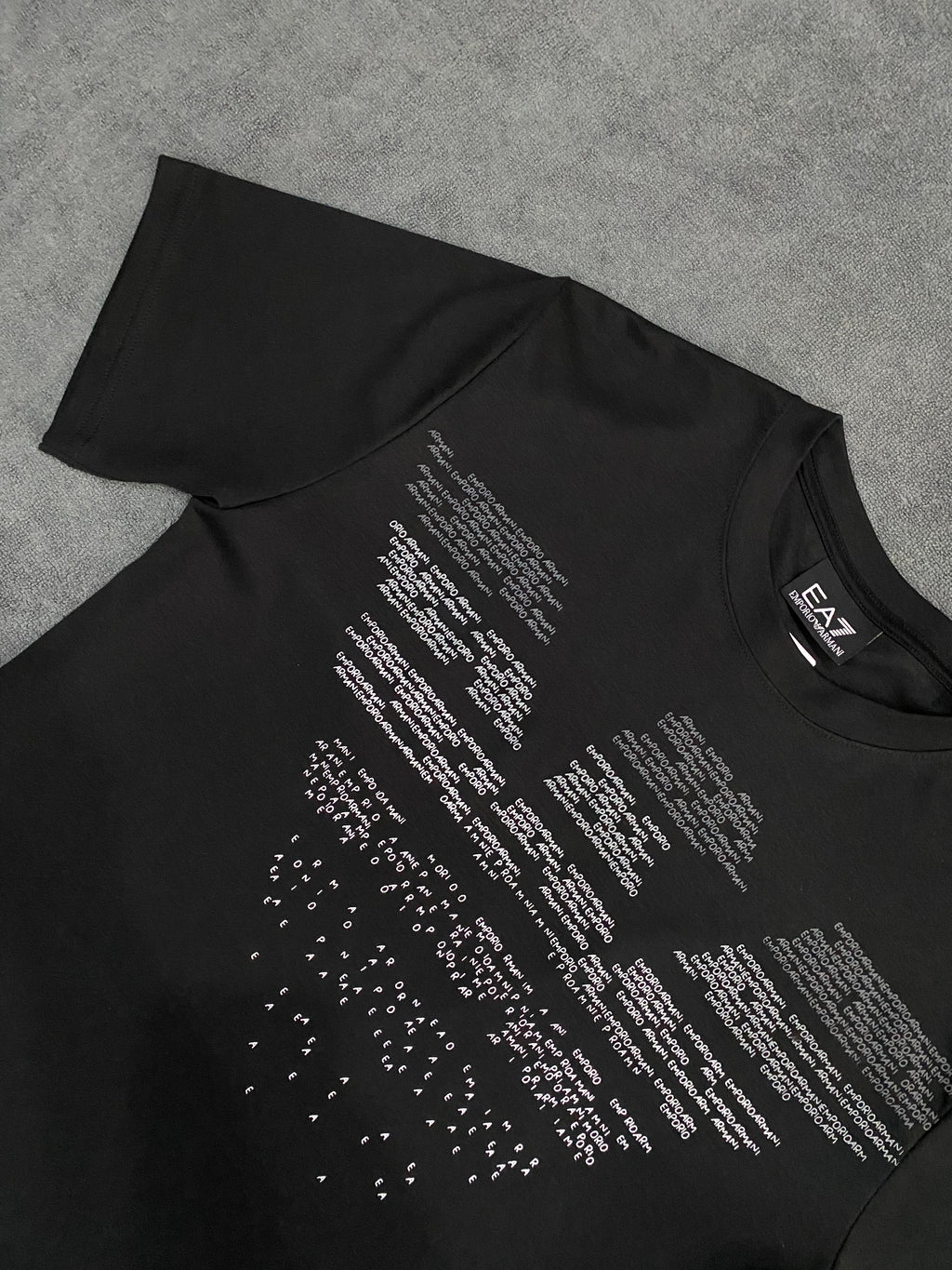 CAMISETA MALHA PIMA ARMANI - PRETA