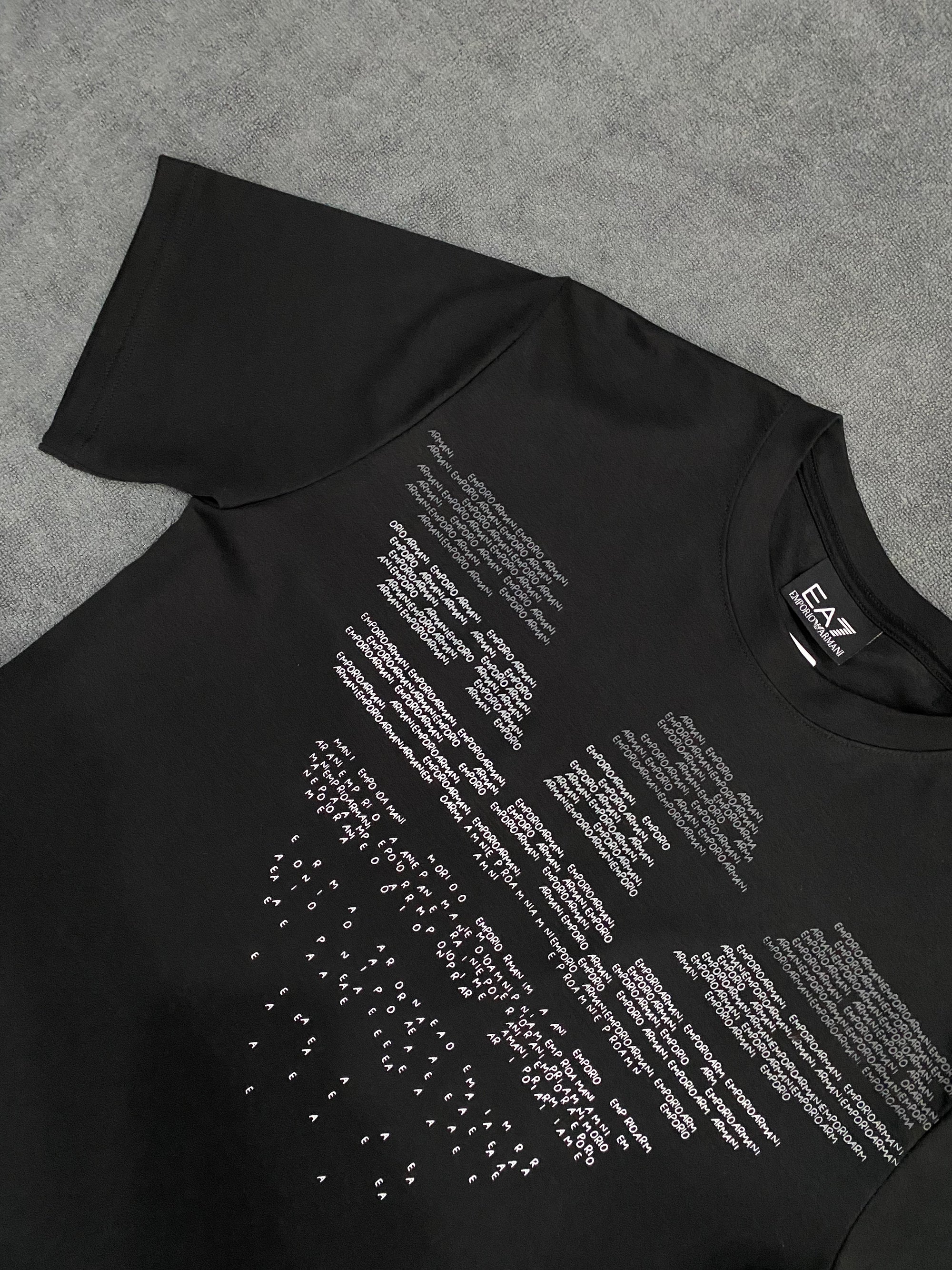 CAMISETA MALHA PIMA ARMANI - PRETA