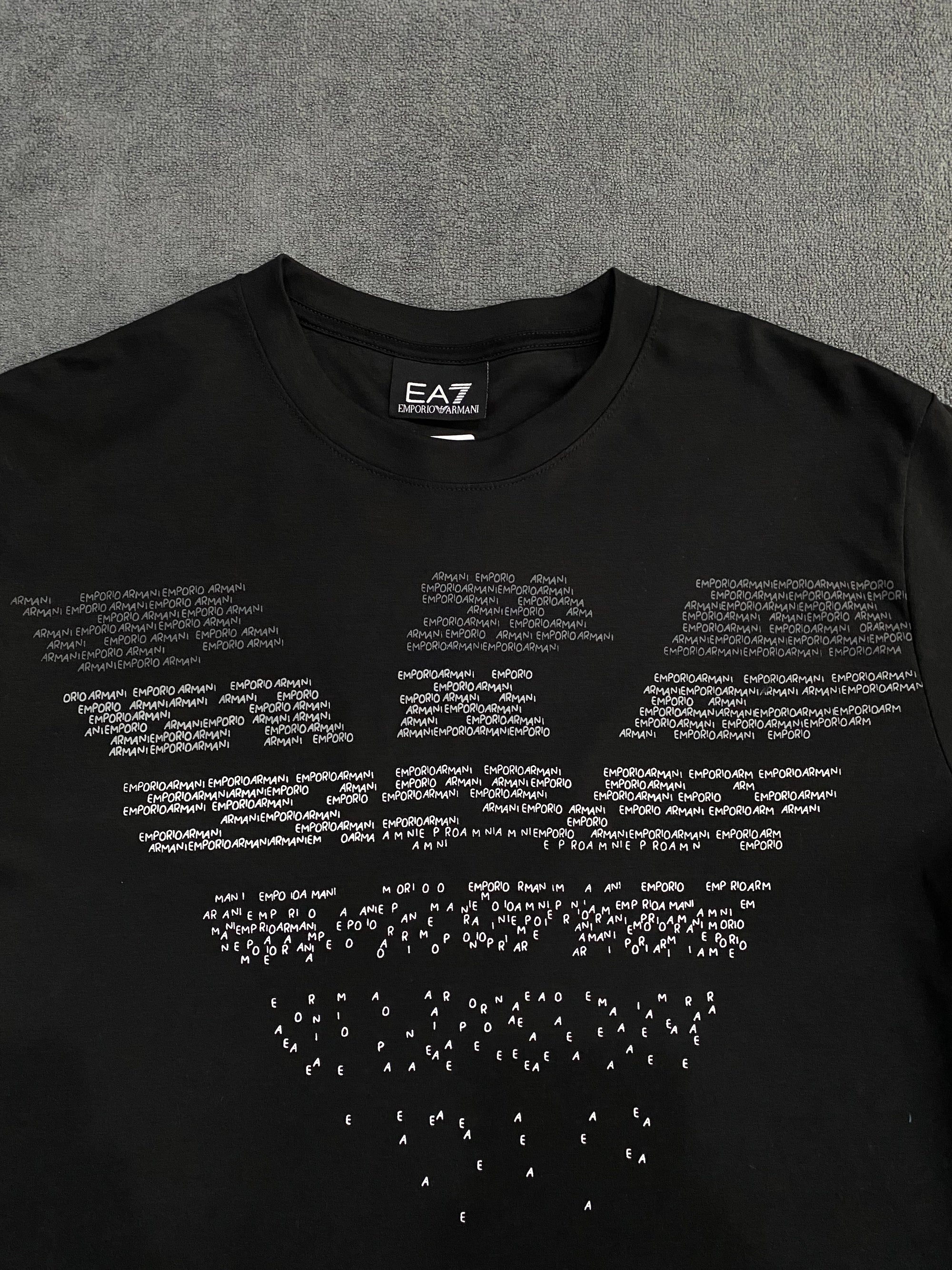 CAMISETA MALHA PIMA ARMANI - PRETA