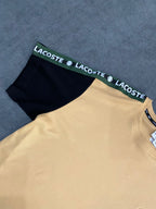 CAMISETA MALHA PIMA LCST - BEGE/PRETA