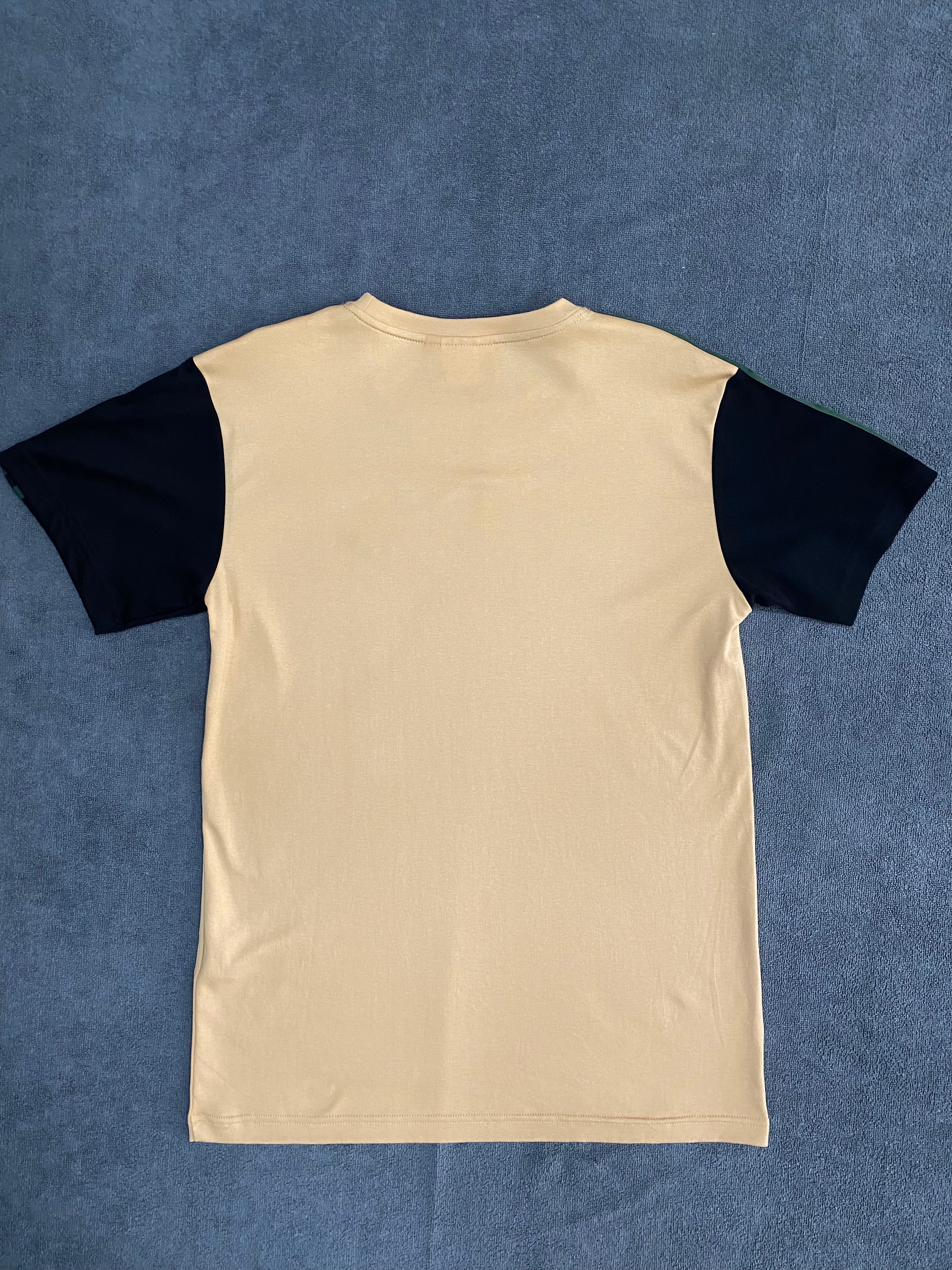 CAMISETA MALHA PIMA LCST - BEGE/PRETA