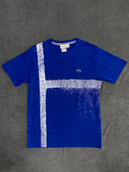CAMISETA MALHA PIMA LCST - AZUL/BRANCO