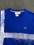 CAMISETA MALHA PIMA LCST - AZUL/BRANCO